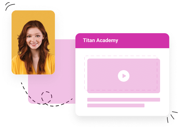 smiling woman with Titan Academy Screen