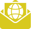web logo in yellow envelope icon