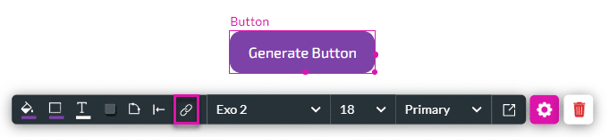 On Click Action button on the element