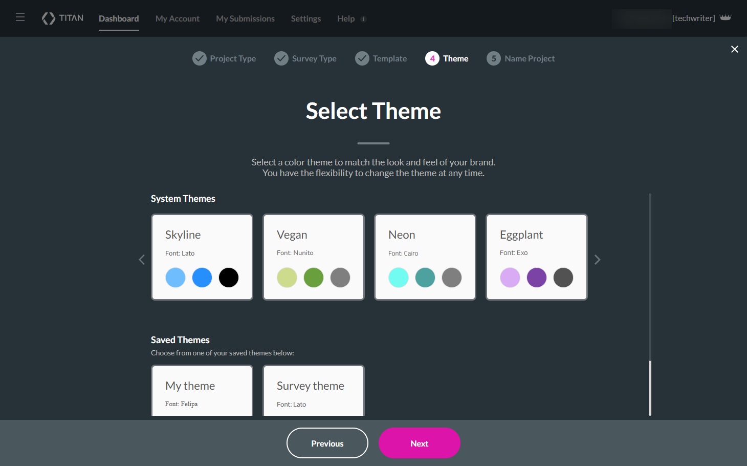 Select a theme