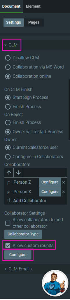 Allow custom rounds checkbox