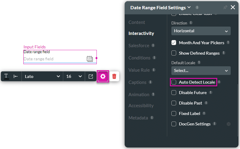 Auto Detect Locale unchecked