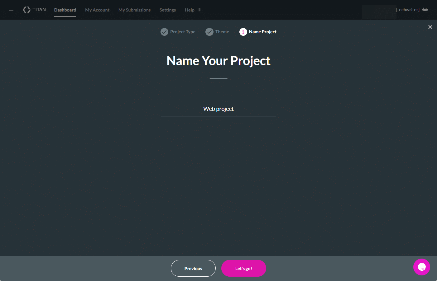 Name your project