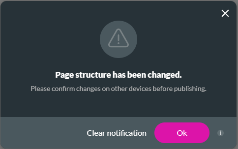 Warning message