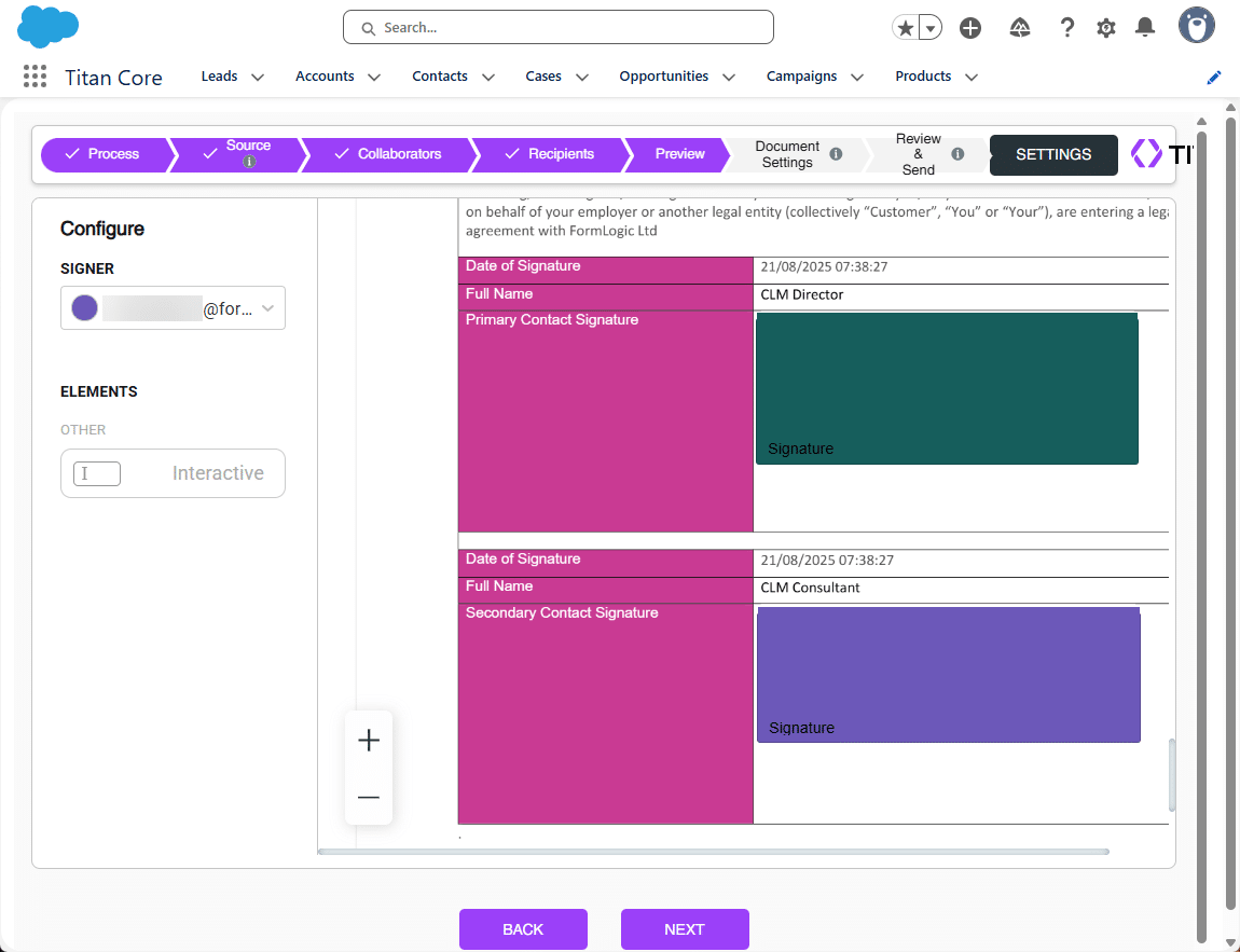 Color-coded Interactive elements added