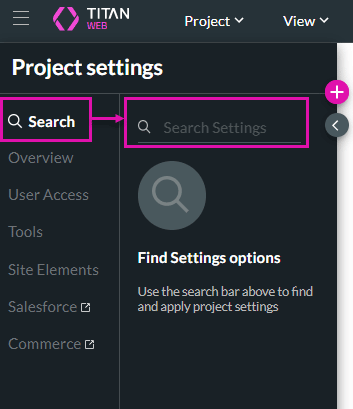 Search option
