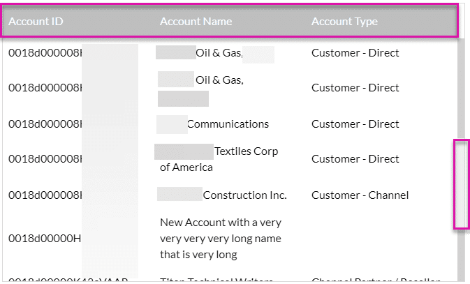 Allow Freeze Header option enabled