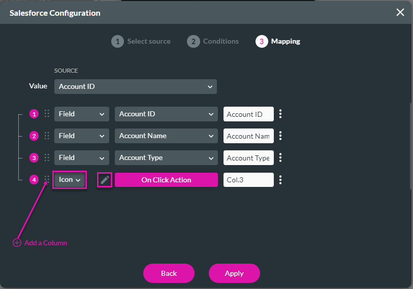 Salesforce Configuration - Mapping