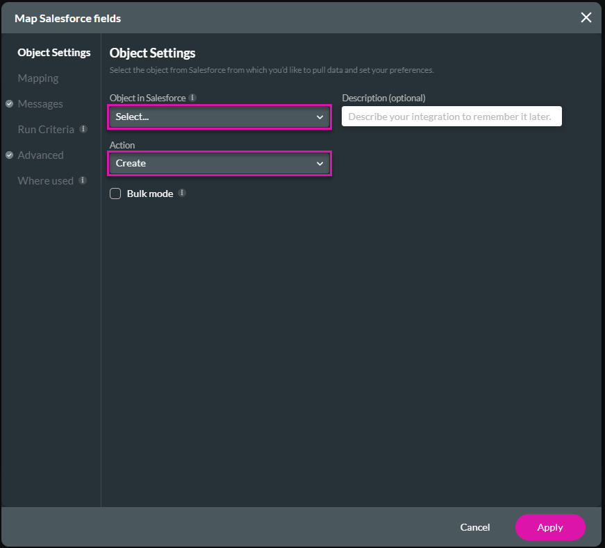 Object Settings