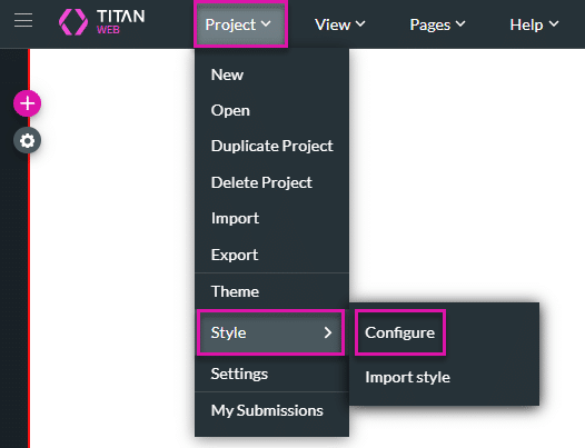 Configure Project Styling