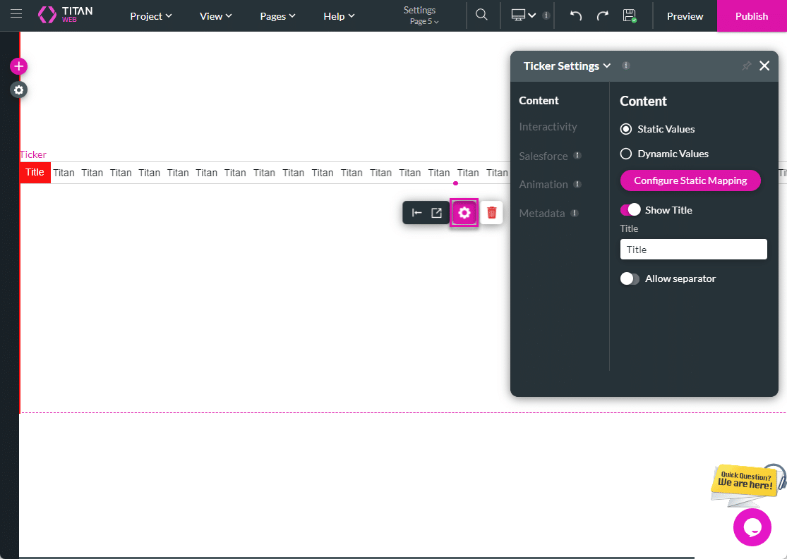 Configure mapping