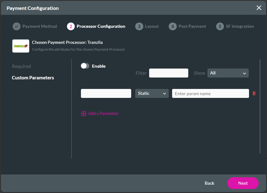 Custom Parameters