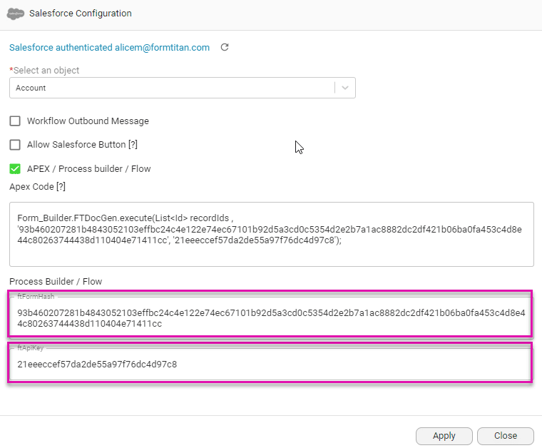 ftFormHash and ftApiKey