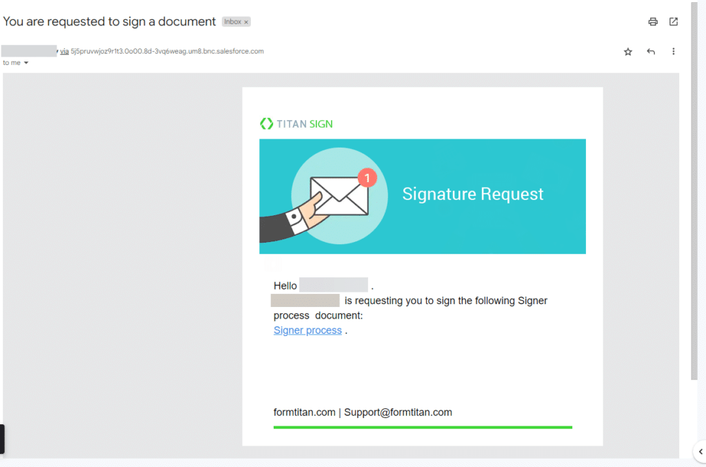 Signer's email