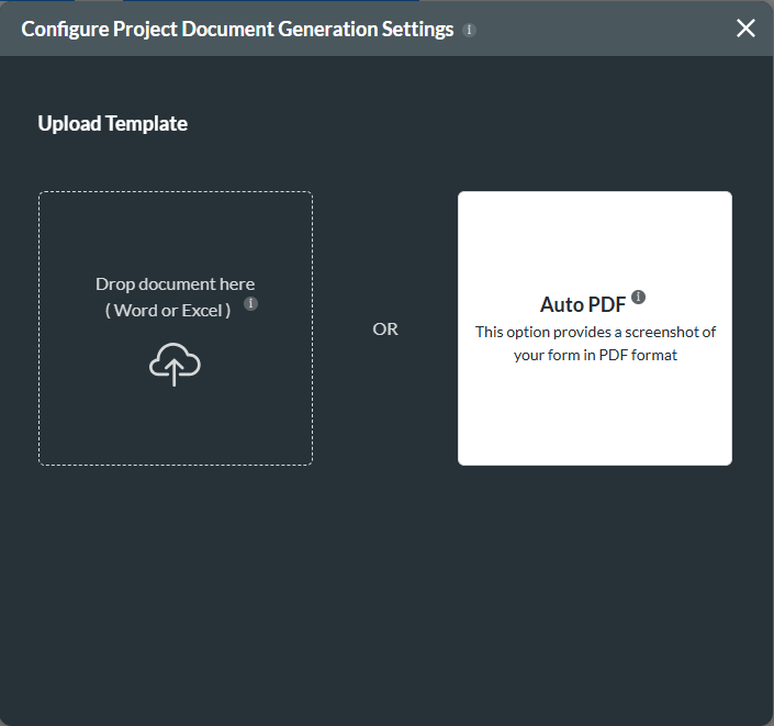 Auto PDF option
