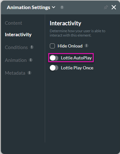 Lottie Auto Play off