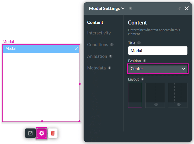 Position drop-down list