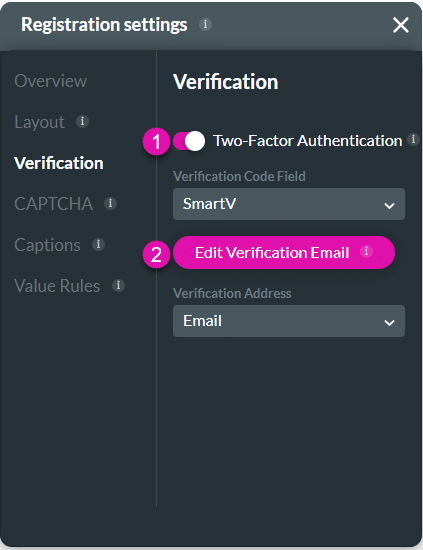 Verification option