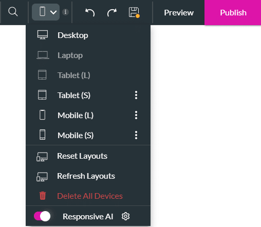 Device layout options