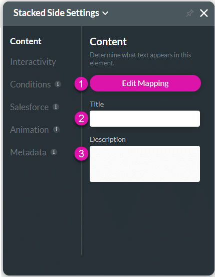 Content settings screen