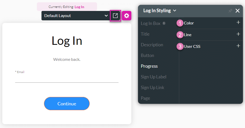 Progress option