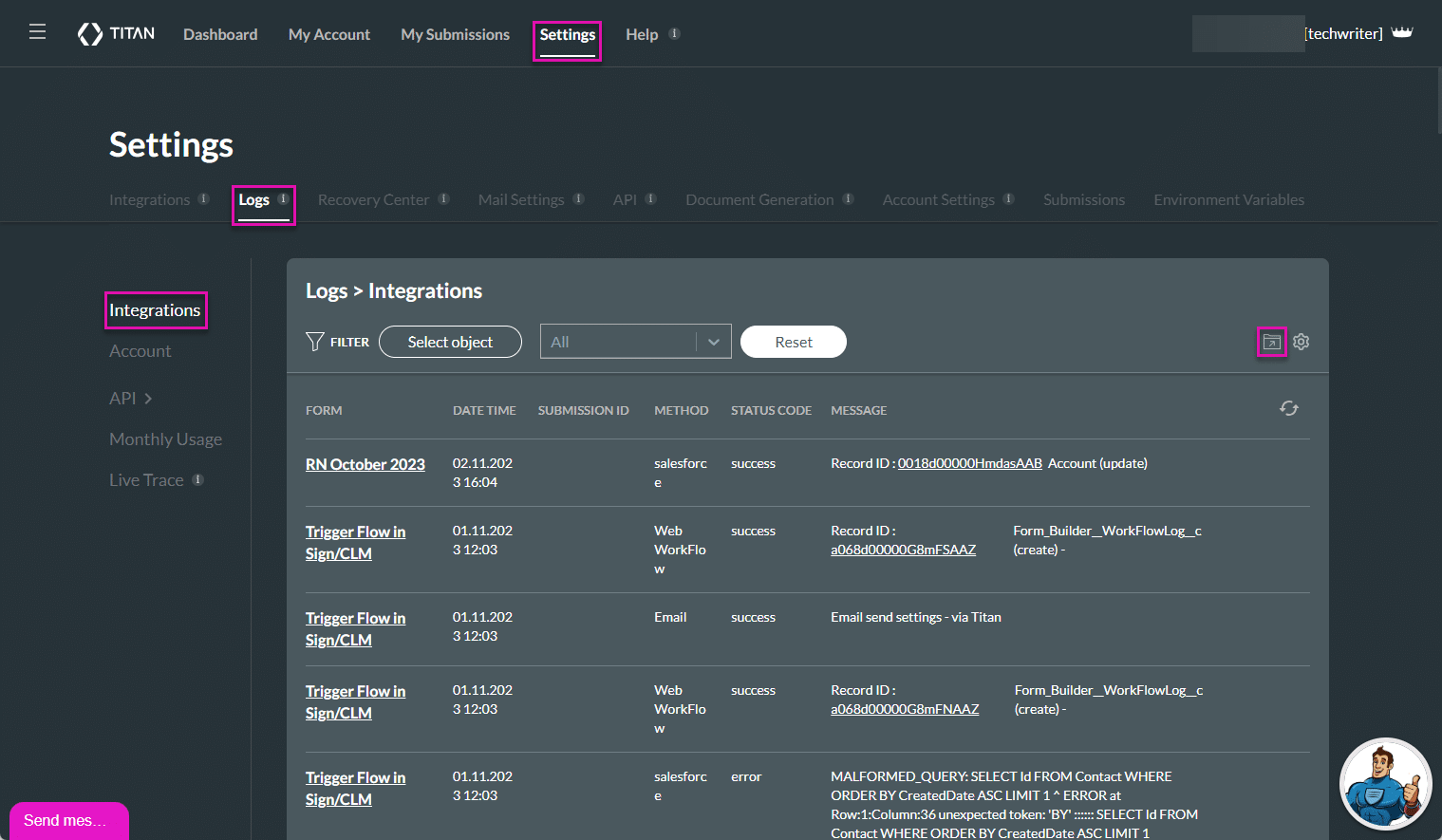 Export file icon