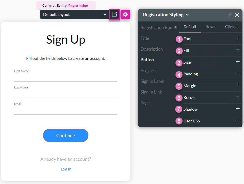 Button option