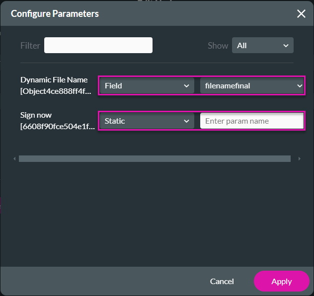 Configure Parameters