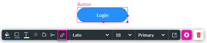 On Click Action icon