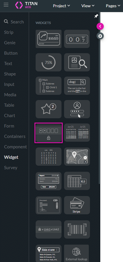 SmartV form widget