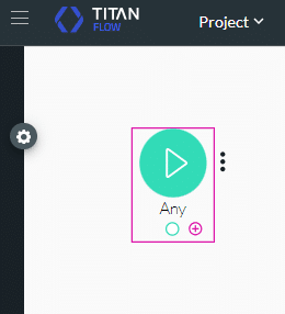 + icon to add a node